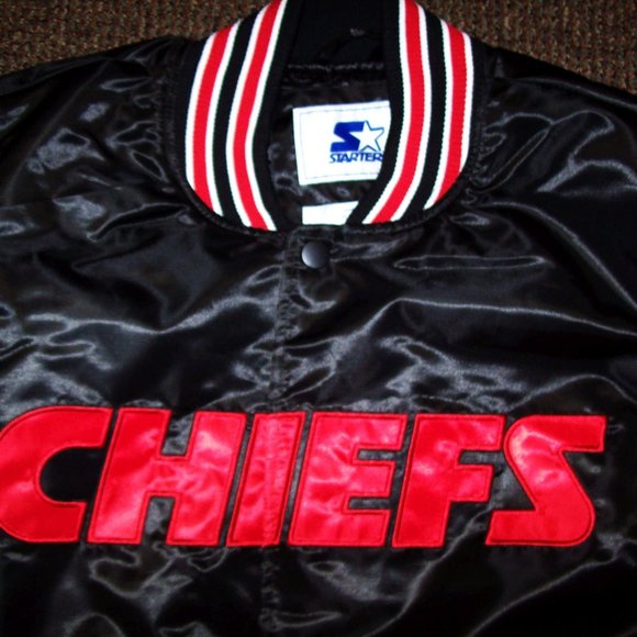 KANSAS CITY CHIEFS STARTER Snap Down Jacket BLACK - Picture 6 of 8